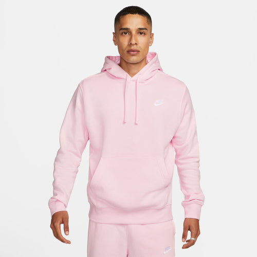 Men's Nike Sportswear Club Fleece Left Chest Hoodie - 663 - PINK FOAM