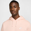 Men's Nike Sportswear Club Fleece Left Chest Hoodie - 664CORAL