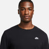 Men's Nike Sportswear Club Long Sleeve T-Shirt - 010 - BLACK