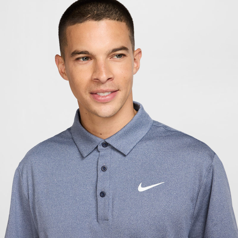 Men's Nike Tour Heathered Golf Polo - 410NAVY