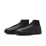 Men's Nike Zoom Superfly 10 Academy IC High-Top Soccer Shoes - 002 - BLACK