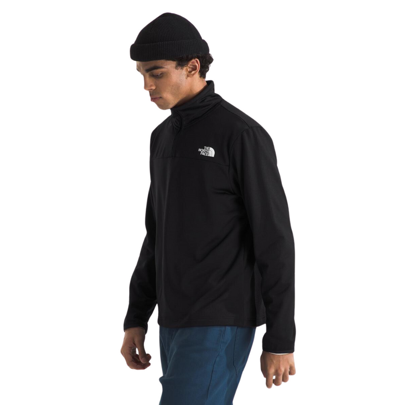 Men's The North Face Cedar Trail Grid 1/4 Zip - JK3 - BLACK