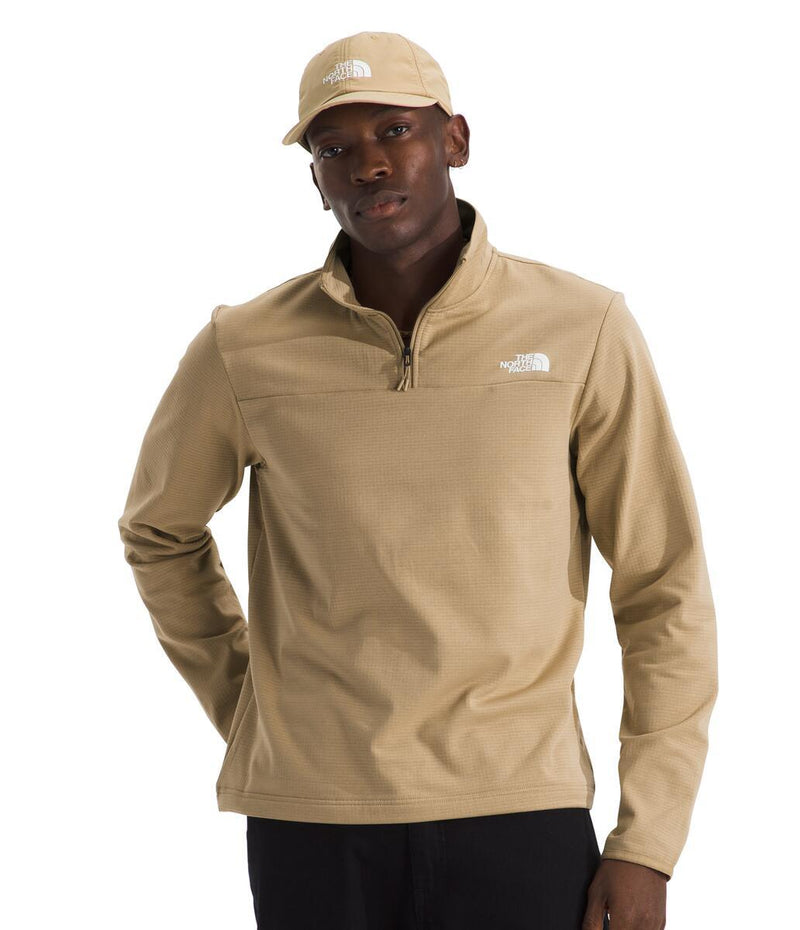 Men's The North Face Cedar Trail Grid 1/4 Zip - LK5KHAKI