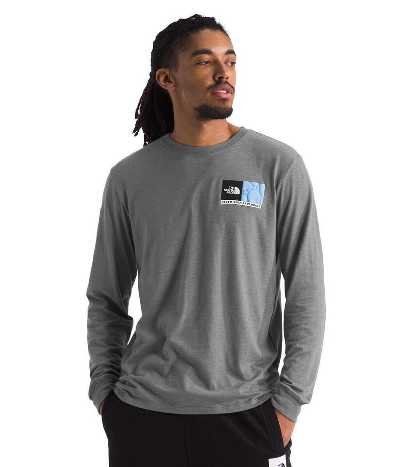 Men's The North Face Suspended Long Sleeve T-Shirt - DYY - GREY