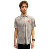 Men's Tommy Bahama Nebraska Huskers Miramar Blooms Polo - ZINCGREY