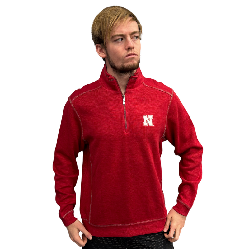 Men's Tommy Bahama Nebraska Huskers Tobago 1/2 Zip - 2587CPEP