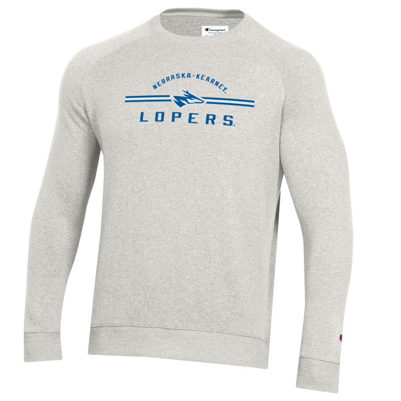 Men's UNK Lopers Fine Lines Crew - 798PEBBL