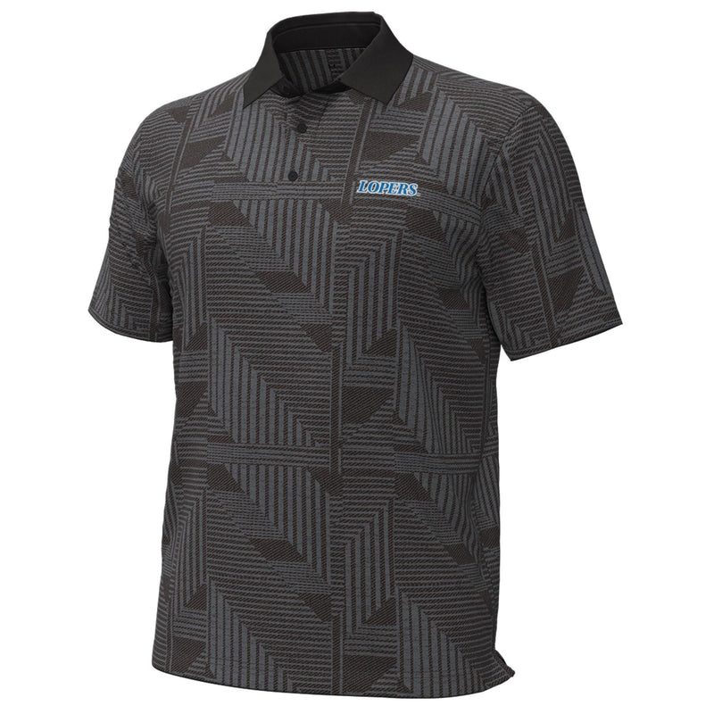 Men's UNK Lopers Under Armour Geometric Polo - 999 - BLACK