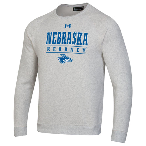 Men's UNK Lopers Under Armour Rival Crew Sweatshirt - 900 - SILVER