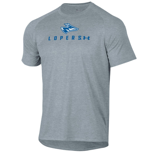 Men's UNK Lopers Under Armour Straight Line Tech T-Shirt - 949 - GREY