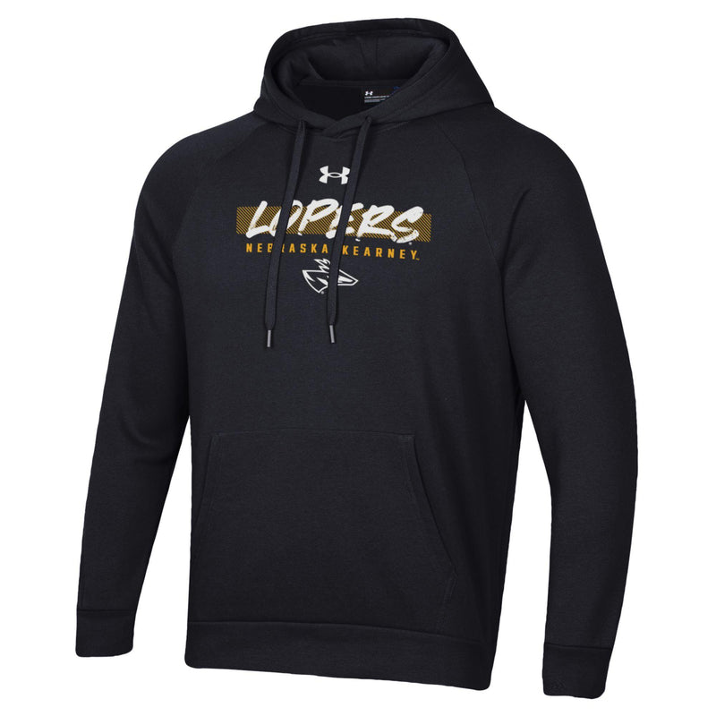 Men's UNK Lopers Under Armour Tape Hoodie - 999 - BLACK