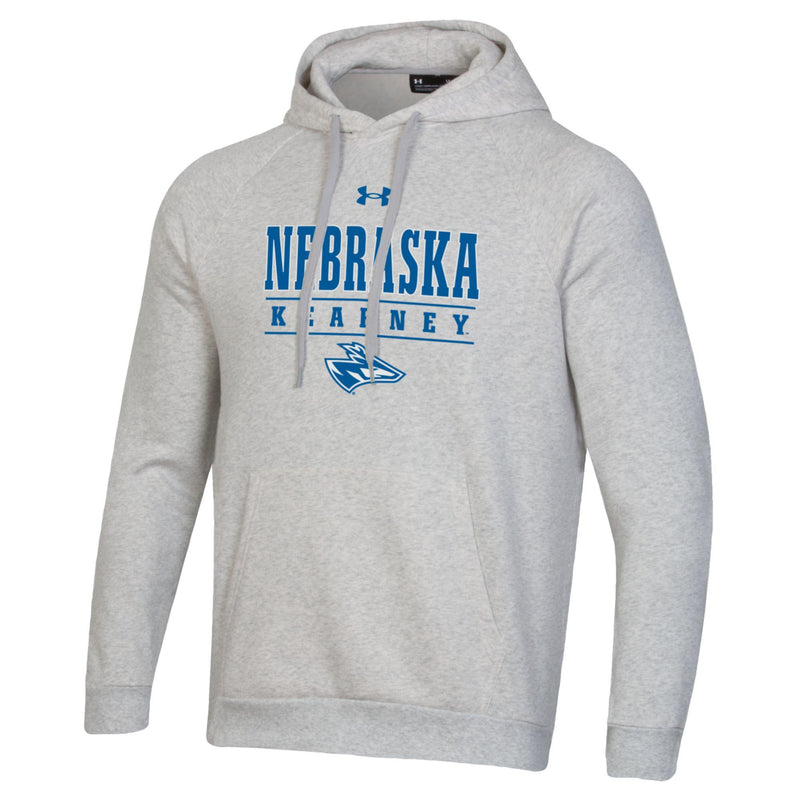 Men's UNK Lopers Under ArmourRival Hoodie - 900 - SILVER