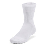 Men's Under Armour 3-Maker Mid Crew Socks 3-Pack - 100 - WHITE