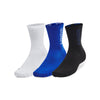 Men's Under Armour 3-Maker Mid Crew Socks 3-Pack - 400 - BLUE