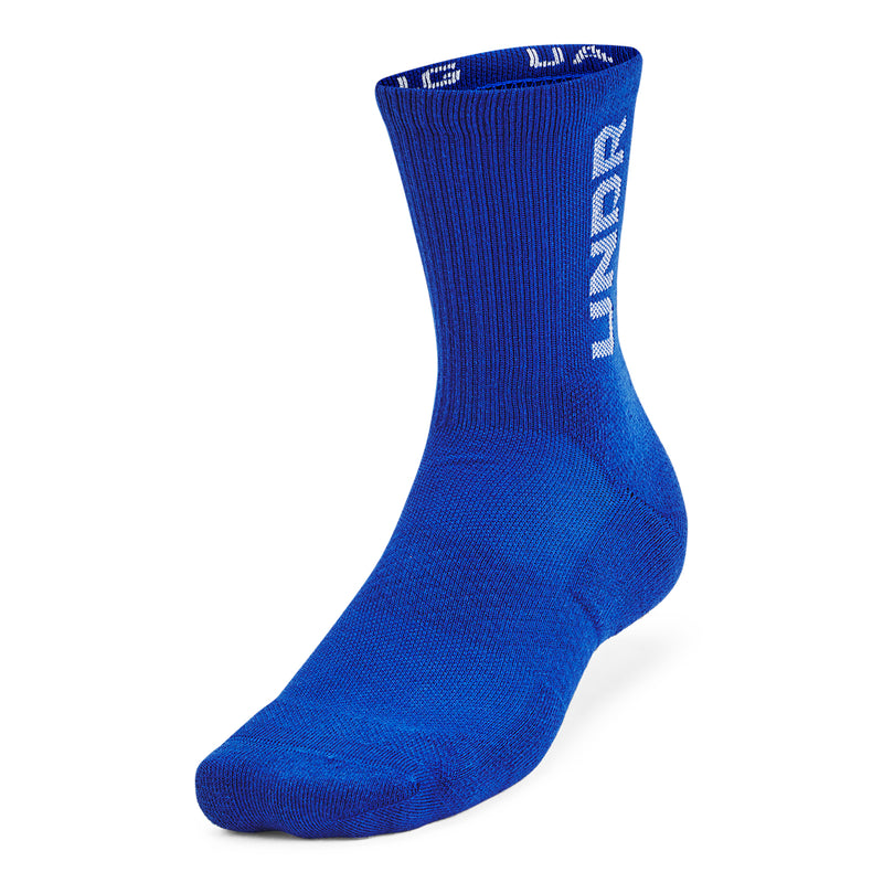 Men's Under Armour 3-Maker Mid Crew Socks 3-Pack - 400 - BLUE