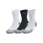 Men's Under Armour ArmourDry Pro Mid-Crew 3-Pack Socks - 001 - BLACK