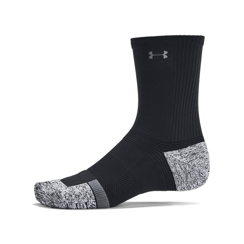 Men's Under Armour ArmourDry Pro Mid-Crew 3-Pack Socks - 001 - BLACK