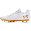 Men's Under Armour Blur Smoke Suede 2 MC Football Cleats - 100W/GLD