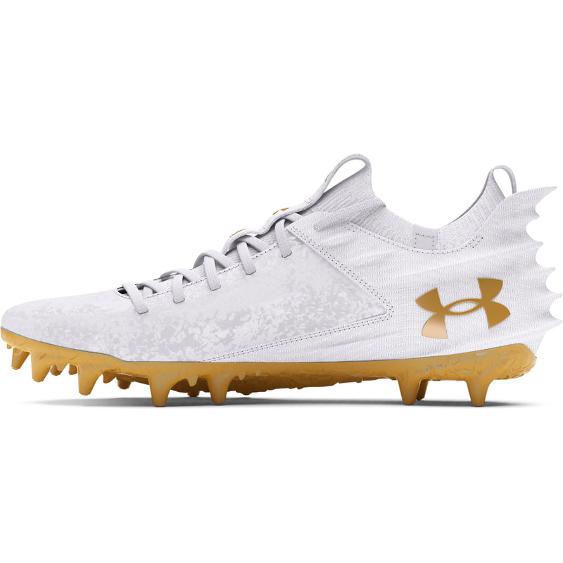 Men's Under Armour Blur Smoke Suede 2 MC Football Cleats - 100W/GLD