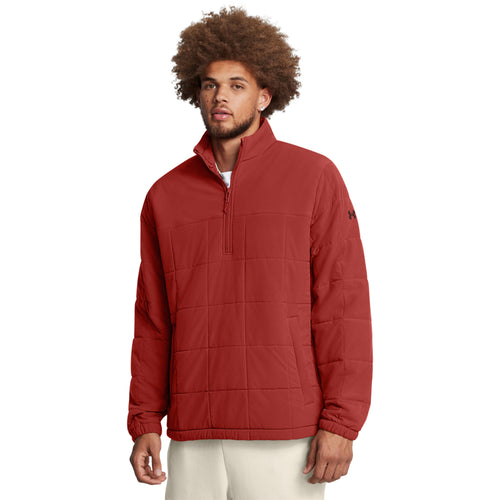 Men's Under Armour Expanse Quilted 1/2 Zip - 840 - EARTHEN ORANGE