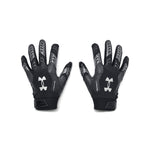 Men's Under Armour F9 Nitro Football Gloves - 001 - BLACK