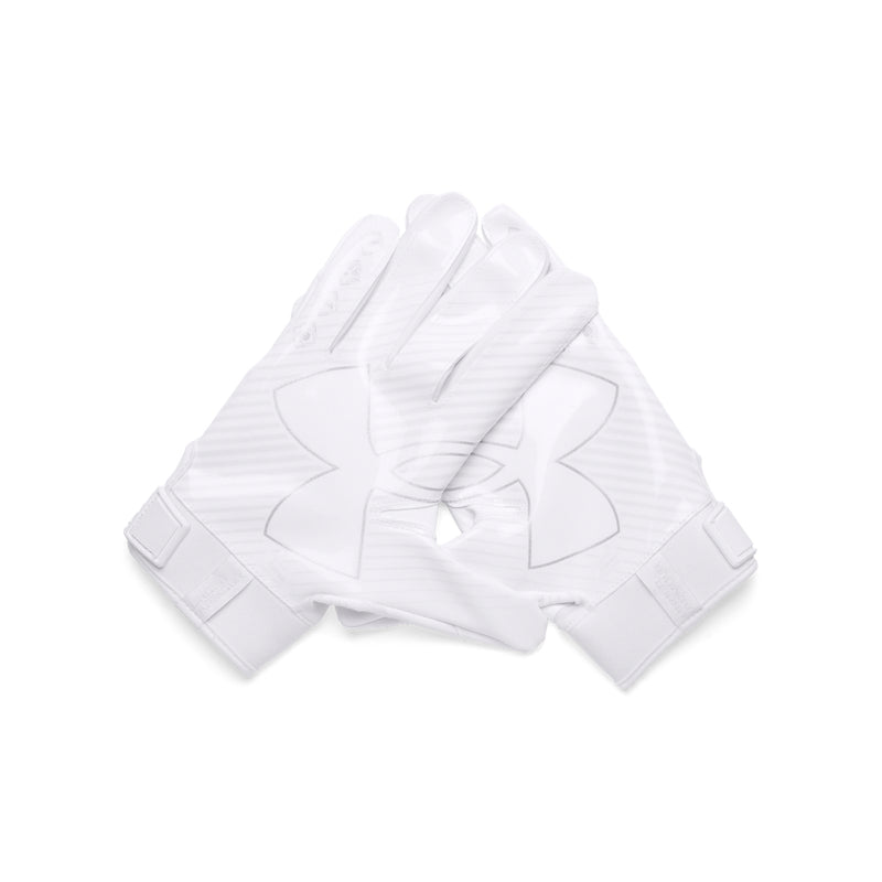 Men's Under Armour F9 Nitro Football Gloves - 100 - WHITE/BLACK