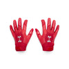 Men's Under Armour F9 Nitro Football Gloves - 600 - RED