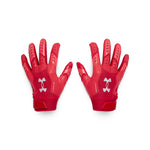 Men's Under Armour F9 Nitro Football Gloves - 600 - RED