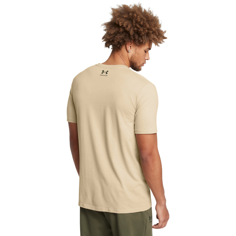 Men's Under Armour Freedom Flag Printed T-Shirt - 290SAND