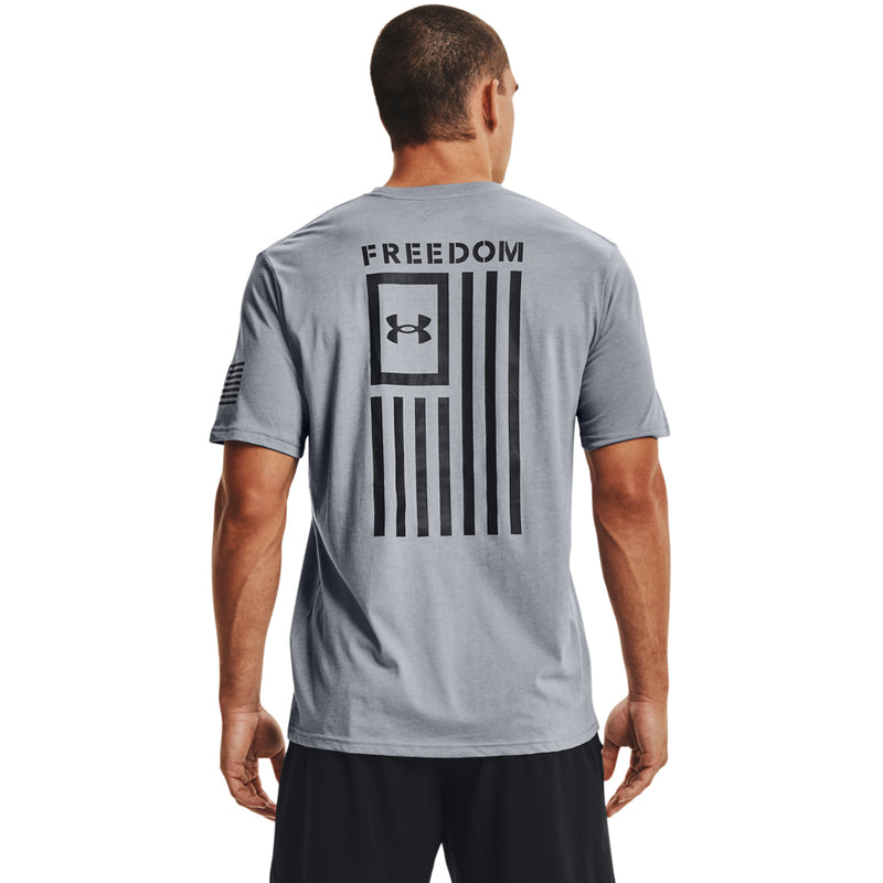 Men's Under Armour Freedom Flag T-Shirt - 035 - STEEL