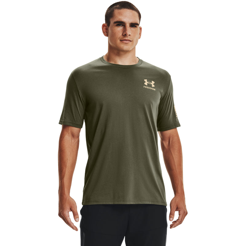 Men's Under Armour Freedom Flag T-Shirt - 390 - GREEN