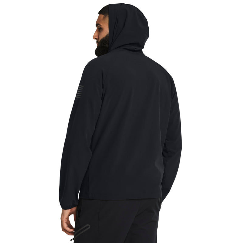 Men's Under Armour Freedom Windbreaker Jacket - 001 - BLACK