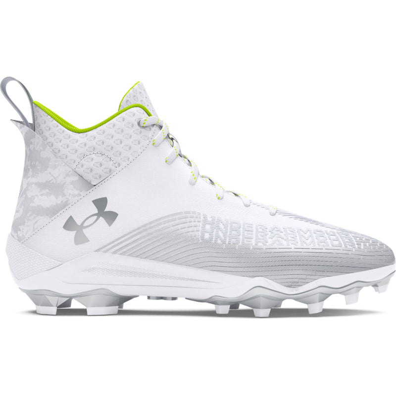 Men's Under Armour Hammer 2 MC Football Cleats - 100 - WHITE/BLACK