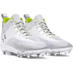 Men's Under Armour Hammer 2 MC Football Cleats - 100 - WHITE/BLACK