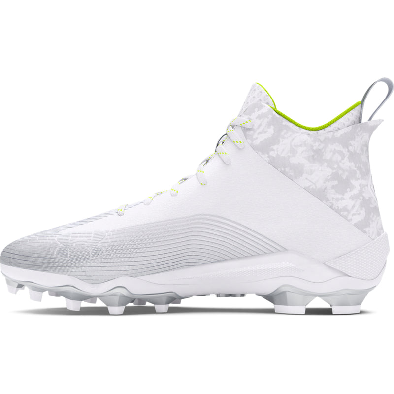 Men's Under Armour Hammer 2 MC Football Cleats - 100 - WHITE/BLACK