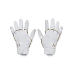 Men's Under Armour Harper Batting Gloves - 100 - WHITE/BLACK