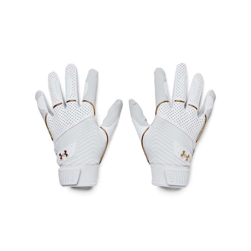 Men's Under Armour Harper Batting Gloves - 100 - WHITE/BLACK