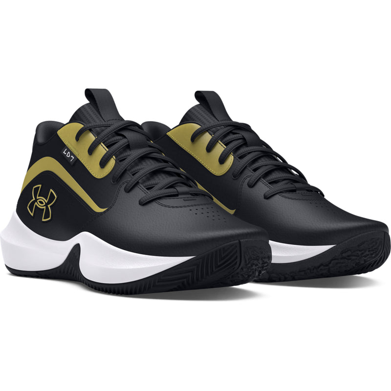 Men's Under Armour Lockdown 7 Basketball Shoes - 001BLK/G