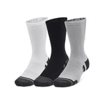 Men's Under Armour Performance Tech Crew Socks 3-Pack - 011 - GREY