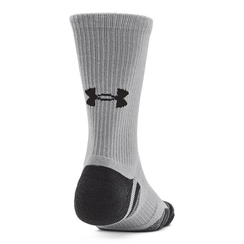 Men's Under Armour Performance Tech Crew Socks 3-Pack - 011 - GREY