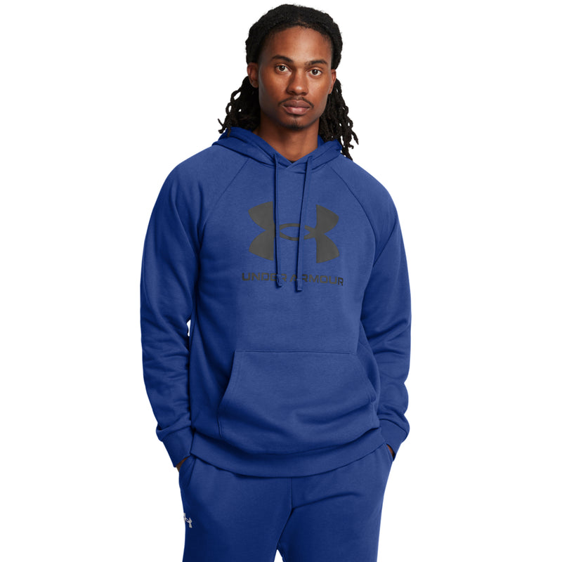 Men's Under Armour Rival Fleece Logo Hoodie - 432 - TECH BLUE