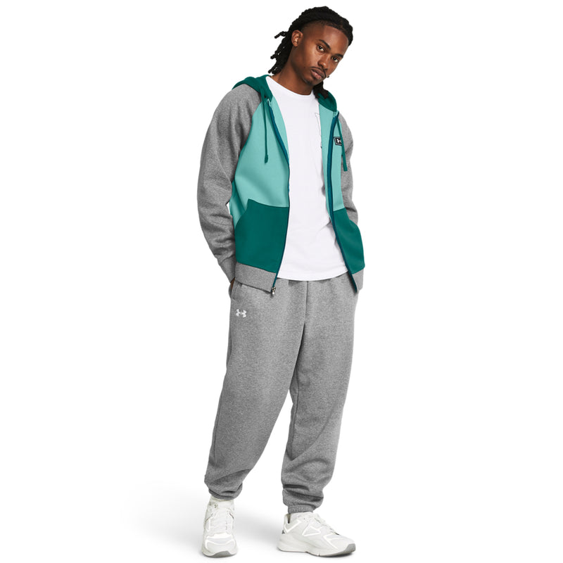 Men's Under Armour Rival Fleece Puddle Pant - 025 - CASTLEROCK GREY