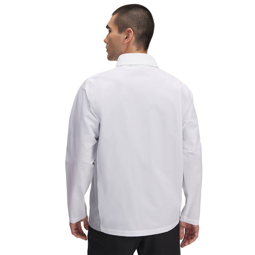 Men's Under Armour Rival Stretch Woven Full-Zip - 100 - WHITE/BLACK