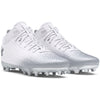 Men's Under Armour Spotlight Clone 4 MC Football Cleats - 100 - WHITE/BLACK