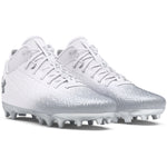 Men's Under Armour Spotlight Clone 4 MC Football Cleats - 100 - WHITE/BLACK