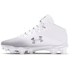 Men's Under Armour Spotlight Franchise 4 RM Football Cleats - 100 - WHITE/BLACK