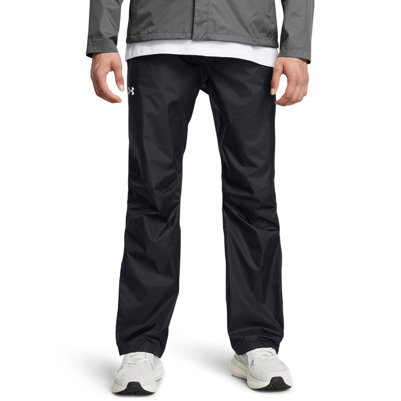 Men's Under Armour Stormproof Cloudstrike Rain Pants - 002 - BLACK