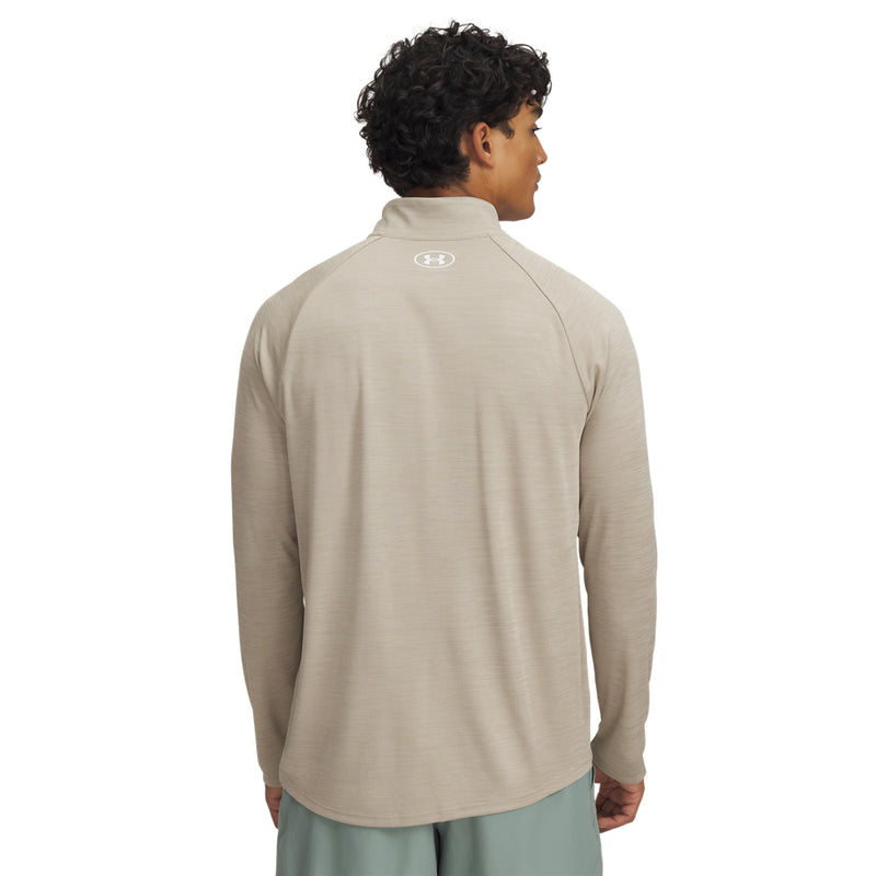 Men's Under Armour Tech Textured 1/2 Zip - 299KHAKI