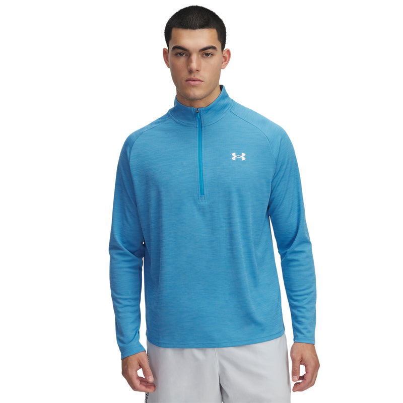 Men's Under Armour Tech Textured 1/2 Zip - 452BLUE