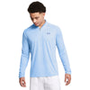 Men's Under Armour Tech Textured 1/2 Zip - 465 - HORIZON BLUE